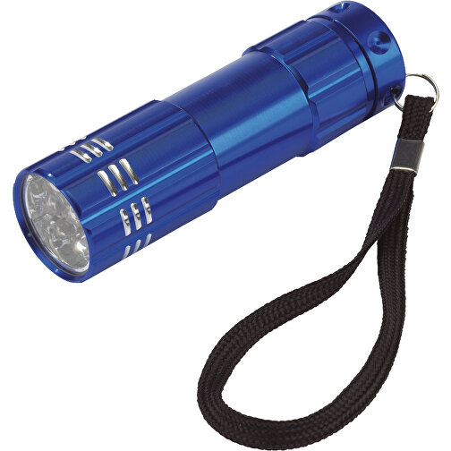 LED-Taschenlampe POWERFUL , blau, Aluminium, 9,50cm (Höhe), Bild 1