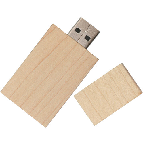 USB-Stick Straight 16GB , Promo Effects MB , ahorn MB , 16 GB , ahorn MB , 3 - 10 MB/s MB , 6,00cm x 1,00cm x 2,80cm (Länge x Höhe x Breite), Bild 1