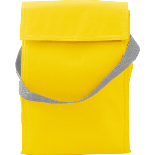 Kühltasche Aus Polyester Sarah , gelb, Polyester, Polyester 420D, 27,00cm x 18,00cm x 12,00cm (Länge x Höhe x Breite), Bild 1