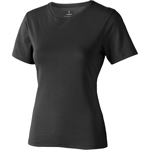 Nanaimo – T-Shirt Für Damen , anthrazit, Single jersey Strick 100% BCI Baumwolle, 160 g/m2, S, , Bild 1