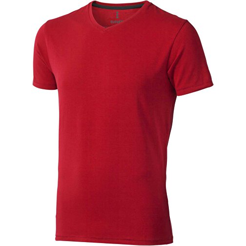 Kawartha T-Shirt Für Herren Mit V-Ausschnitt , Green Concept, rot, Single jersey Strick 95% Bio Baumwolle, 5% Elastan, 200 g/m2, S, , Bild 1