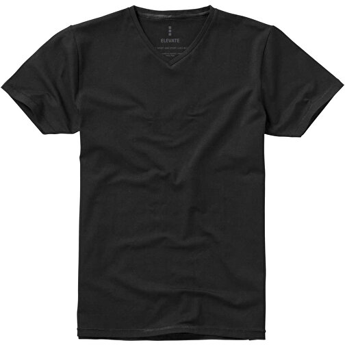 Kawartha T-Shirt Für Herren Mit V-Ausschnitt , Green Concept, schwarz, Single jersey Strick 95% Bio Baumwolle, 5% Elastan, 200 g/m2, XL, , Bild 7