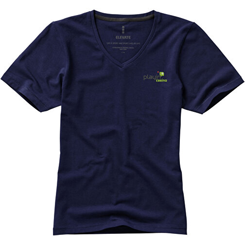 Kawartha T-Shirt Für Damen Mit V-Ausschnitt , Green Concept, navy, Single jersey Strick 95% Bio Baumwolle, 5% Elastan, 200 g/m2, L, , Bild 5