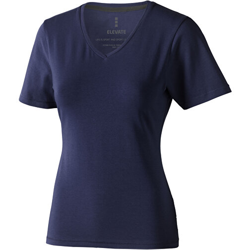 Kawartha T-Shirt Für Damen Mit V-Ausschnitt , Green Concept, navy, Single jersey Strick 95% Bio Baumwolle, 5% Elastan, 200 g/m2, XXL, , Bild 1