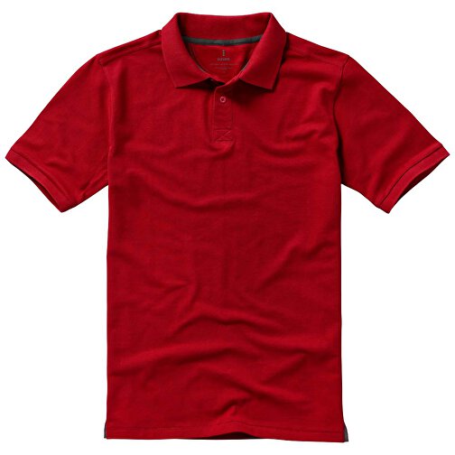 Calgary Poloshirt Für Herren , rot, Piqué Strick 100% BCI Baumwolle, 200 g/m2, XL, , Bild 17