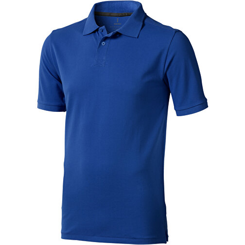 Calgary Poloshirt Für Herren , blau, Piqué Strick 100% BCI Baumwolle, 200 g/m2, L, , Bild 1
