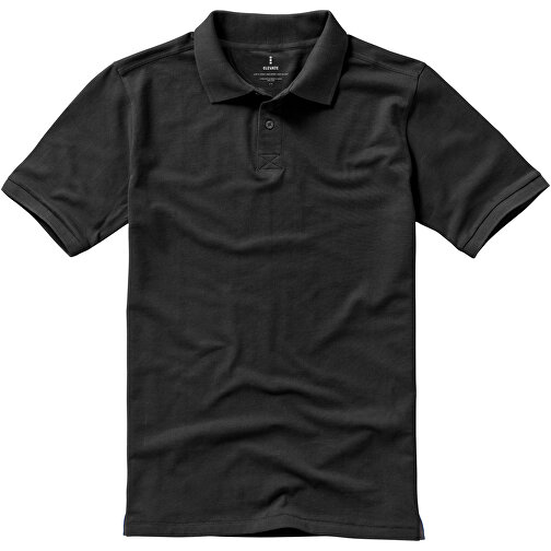 Calgary Poloshirt Für Herren , anthrazit, Piqué Strick 100% BCI Baumwolle, 200 g/m2, XL, , Bild 3