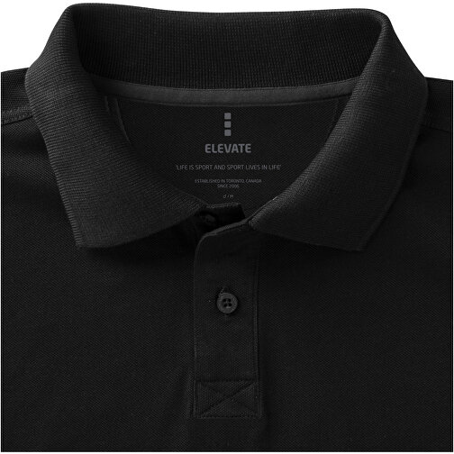 Calgary Poloshirt Für Herren , schwarz, Piqué Strick 100% BCI Baumwolle, 200 g/m2, S, , Bild 4