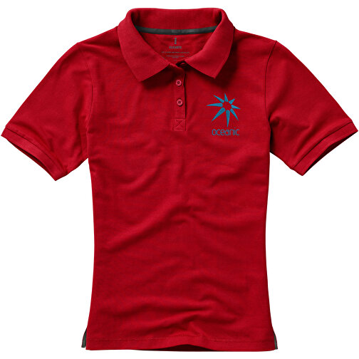 Calgary Poloshirt Für Damen , rot, Piqué Strick  Baumwolle, 200 g/m2, XXL, , Bild 4