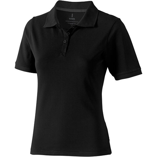 Calgary Poloshirt Für Damen , schwarz, Piqué Strick  Baumwolle, 200 g/m2, S, , Bild 1