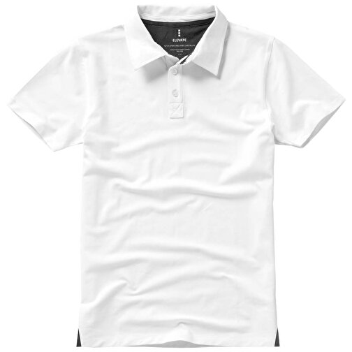 Markham Stretch Poloshirt Für Herren , weiß, Double Pique Strick 5% Elastan, 95% BCI Baumwolle, 200 g/m2, L, , Bild 13