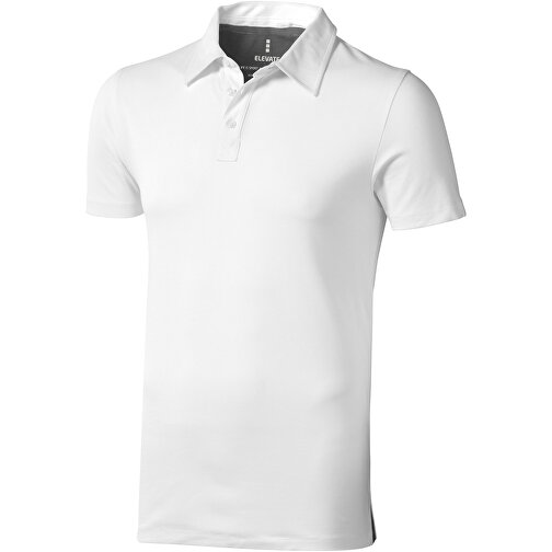 Markham Stretch Poloshirt Für Herren , weiß, Double Pique Strick 5% Elastan, 95% BCI Baumwolle, 200 g/m2, XL, , Bild 1
