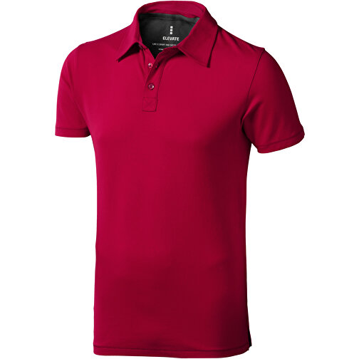 Markham Stretch Poloshirt Für Herren , rot, Double Pique Strick 5% Elastan, 95% BCI Baumwolle, 200 g/m2, S, , Bild 1