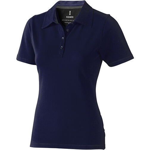 Markham Stretch Poloshirt Für Damen , navy, Double Pique Strick 5% Elastan, 95% BCI Baumwolle, 200 g/m2, M, , Bild 1