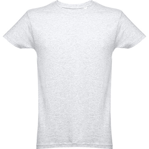 THC LUANDA. Herren-T-Shirt Aus Baumwolle Im Schlauchformat , weiss melliert, 100% Baumwolle, M, 72,00cm x 53,00cm (Länge x Breite), Bild 1