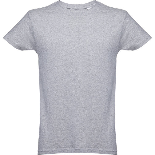 THC LUANDA. Herren-T-Shirt Aus Baumwolle Im Schlauchformat , hellgrau melliert, 100% Baumwolle, M, 72,00cm x 53,00cm (Länge x Breite), Bild 1