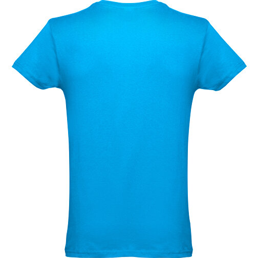 THC LUANDA. Herren-T-Shirt Aus Baumwolle Im Schlauchformat , wasserblau, 100% Baumwolle, XXL, 79,00cm x 62,00cm (Länge x Breite), Bild 2
