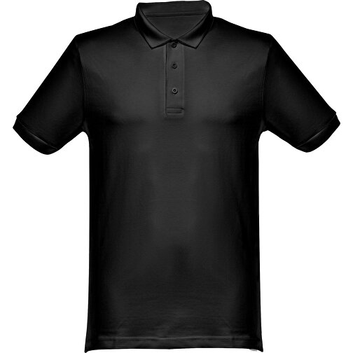 THC MONACO. Herren Poloshirt , schwarz, 100% Baumwolle, XXL, 77,50cm x 61,00cm (Länge x Breite), Bild 1