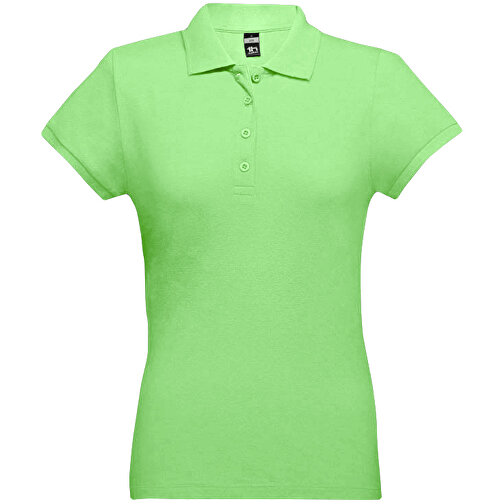 THC EVE. Damen Poloshirt , hellgrün, 100% Baumwolle, XXL, 68,00cm x 52,00cm (Länge x Breite), Bild 1