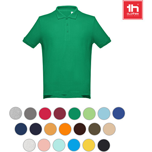 THC ADAM 3XL. Herren Poloshirt , nachtblau, Baumwolle und Polyester, 3XL, 0,30cm (Höhe), Bild 2