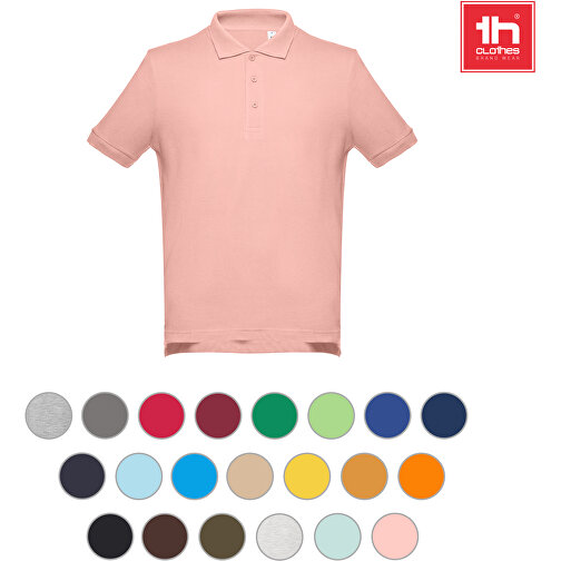 THC ADAM. Kurzarm-Poloshirt Aus Baumwolle Für Herren , nachtblau, 100% Baumwolle, XXL, 75,00cm x 0,30cm x 61,00cm (Länge x Höhe x Breite), Bild 2