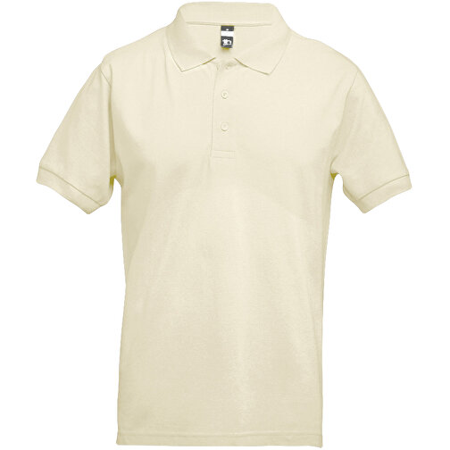 THC ADAM. Herren Poloshirt , pastellgelb, 100% Baumwolle, M, 69,50cm x 50,00cm (Länge x Breite), Bild 1