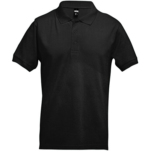 THC ADAM. Kurzarm-Poloshirt Aus Baumwolle Für Herren , dunkelbraun, 100% Baumwolle, L, 71,50cm x 54,00cm (Länge x Breite), Bild 2