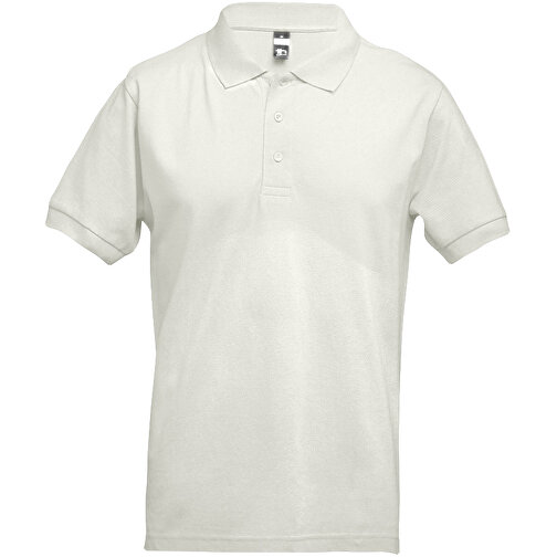 THC ADAM. Herren Poloshirt , pastellweiß, 100% Baumwolle, XXL, 75,00cm x 61,00cm (Länge x Breite), Bild 1