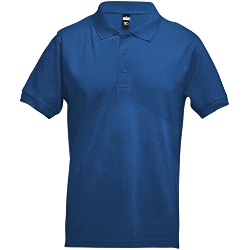 THC ADAM. Kurzarm-Poloshirt Aus Baumwolle Für Herren , königsblau, 100% Baumwolle, S, 67,50cm x 46,00cm (Länge x Breite), Bild 1