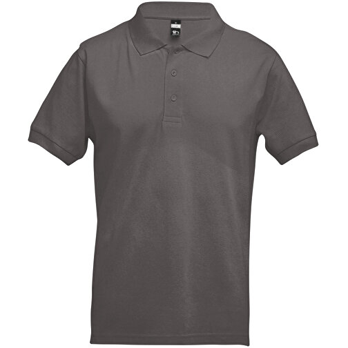 THC ADAM. Kurzarm-Poloshirt Aus Baumwolle Für Herren , grau, 100% Baumwolle, S, 67,50cm x 46,00cm (Länge x Breite), Bild 1