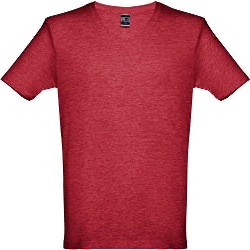 THC ATHENS. Herren T-shirt , rot melliert, 100% Baumwolle, XXL, 77,00cm x 58,00cm (Länge x Breite), Bild 1
