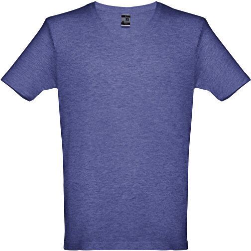 THC ATHENS. Herren T-shirt , blau melliert, 100% Baumwolle, XL, 75,50cm x 57,00cm (Länge x Breite), Bild 1