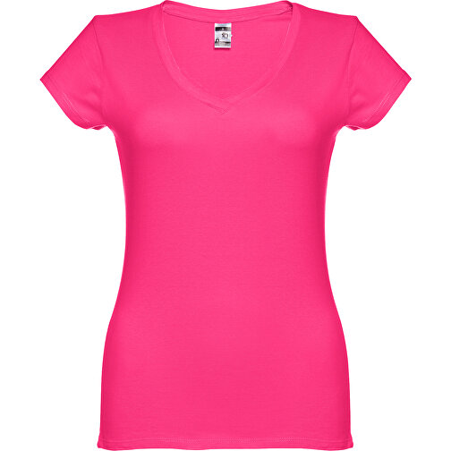 THC ATHENS WOMEN. Damen T-shirt , grün melliert, 100% Baumwolle, XXL, 70,00cm x 50,00cm (Länge x Breite), Bild 2