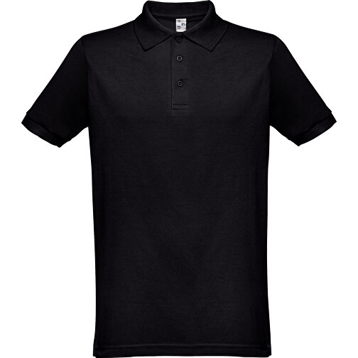 THC BERLIN. Kurzarm-Poloshirt Für Herren , schwarz, Baumwolle und Polyester, M, 72,00cm x 50,00cm (Länge x Breite), Bild 1