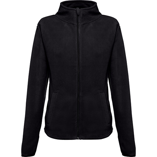 THC HELSINKI WOMEN. Polarfleecejacke Aus Polyester Mit Gürtel Für Damen , schwarz, Polyester, S, 62,00cm x 44,00cm (Länge x Breite), Bild 1