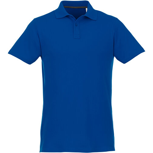 Helios Poloshirt Für Herren , blau, Piqué Strick 100% BCI Baumwolle, 180 g/m2, L, , Bild 4