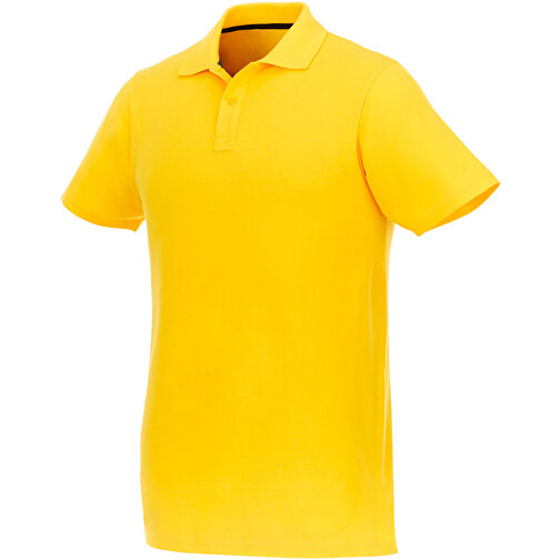 Helios Poloshirt Für Herren , gelb, Piqué Strick 100% BCI Baumwolle, 180 g/m2, S, , Bild 1