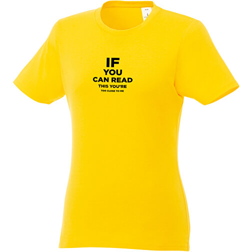 Heros T-Shirt Für Damen , gelb, Single jersey Strick 100% BCI Baumwolle, 150 g/m2, M, , Bild 3