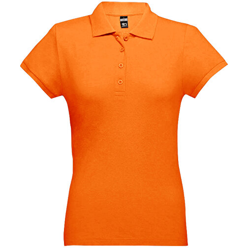 THC EVE. Damen Poloshirt , orange, 100% Baumwolle, M, 62,00cm x 43,00cm (Länge x Breite), Bild 1