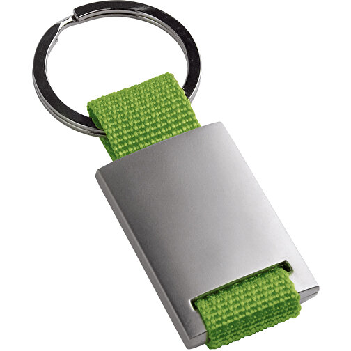 GRIPITCH. Schlüsselanhänger Aus Metall , hellgrün, Metall und Gurtband, , Bild 1