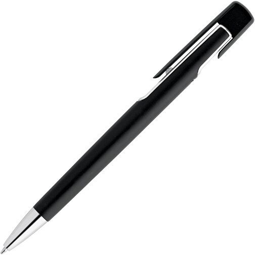 BRIGT. Kugelschreiber Mit Metallischer Oberfläche , satinsilber, Kunststoff, , Bild 2