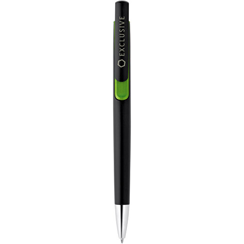 BRIGT. Kugelschreiber Mit Metallischer Oberfläche , hellgrün, Kunststoff, , Bild 4