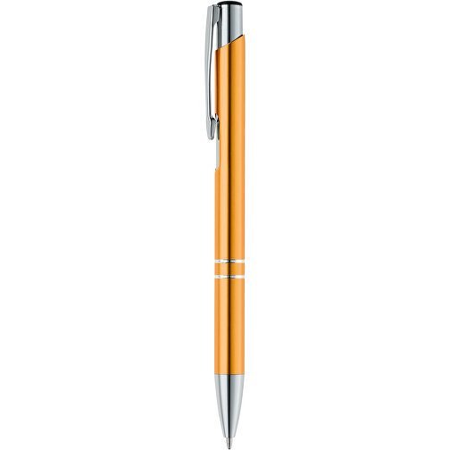 BETA. Aluminium-Kugelschreiber Mit Clip , orange, Aluminium, , Bild 1
