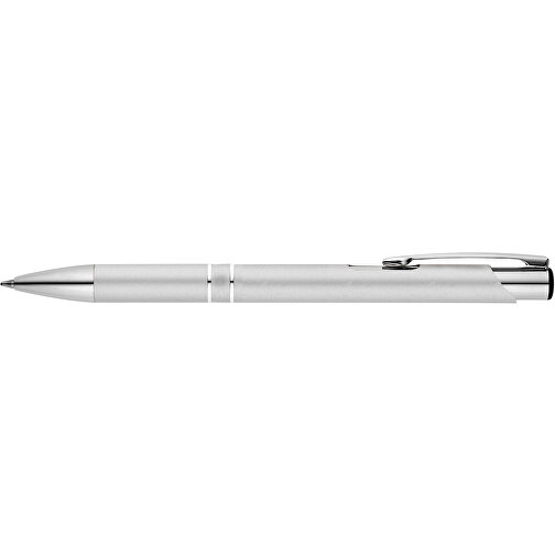 BETA. Aluminium-Kugelschreiber Mit Clip , satinsilber, Aluminium, , Bild 3