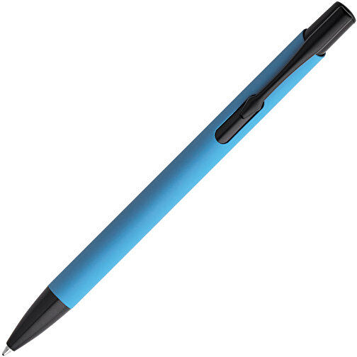 POPPINS. Kugelschreiber Aus Aluminium Und Gummi , hellblau, Aluminium, , Bild 2
