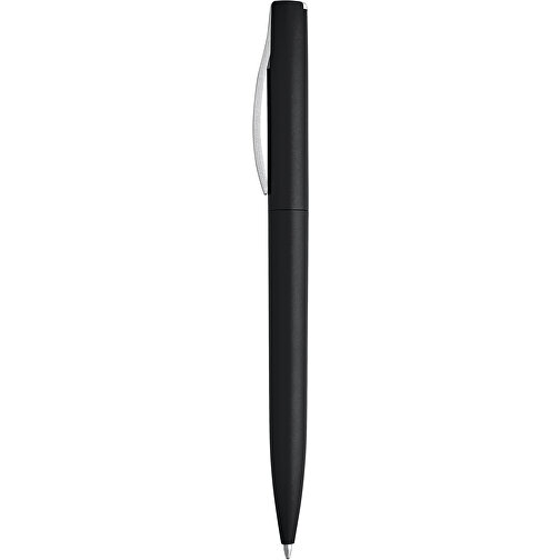 AROMA. ABS-Kugelschreiber Mit Drehmechanik , schwarz, ABS Kunststoff, , Bild 1