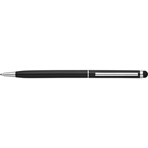 ZOE. Aluminium-Kugelschreiber Mit Drehmechanik Und Einer Touch-Spitze , schwarz, Aluminium, , Bild 3