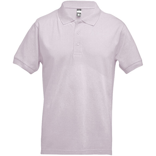 THC ADAM. Herren Poloshirt , pastellrosa, 100% Baumwolle, XL, 73,00cm x 58,00cm (Länge x Breite), Bild 1