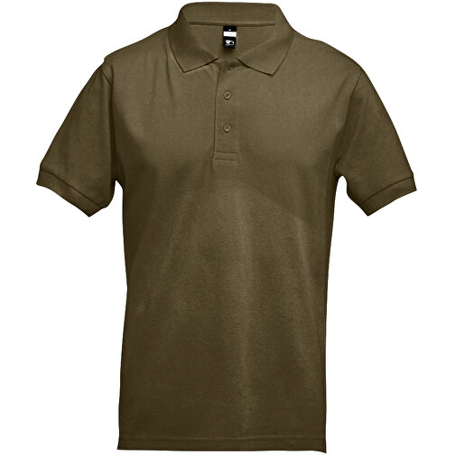 THC ADAM. Kurzarm-Poloshirt Aus Baumwolle Für Herren , khaki, 100% Baumwolle, M, 69,50cm x 50,00cm (Länge x Breite), Bild 1