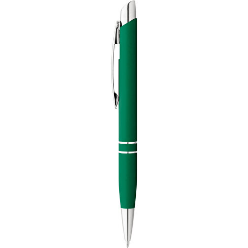 MARIETA SOFT. Aluminium-Kugelschreiber Mit Clip , grün, Aluminium, , Bild 2